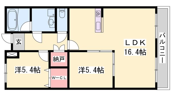 播磨高岡駅 徒歩19分 4階の物件間取画像